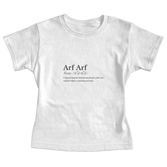 Discover Knocked Loose - Counting Worms _Arf Arf_ Definition  (1)(2)(3)(4)(5)(6)(7)(8)(9) Baby Tees