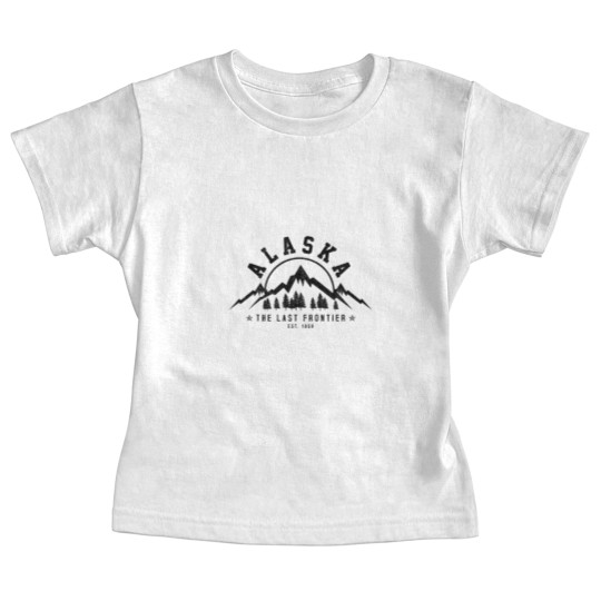 Discover Alaska The Last Frontier Est. 1959 Mountains Nature Gift Baby Tees