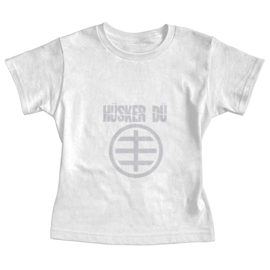 Discover Blue Husker Du Circle Logo Baby Tees
