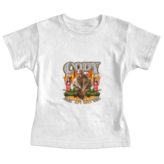 Discover Cody Rhodes Make 'Em Say Uhh Baby Tees Cotton Men's Baby Tees