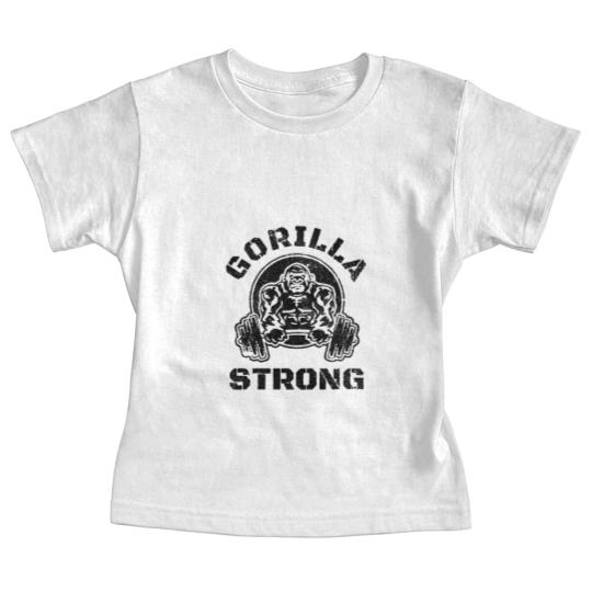Discover GORILLA STRONG Gym Baby Tees, Workout Baby Tees, Gorilla Baby Tees