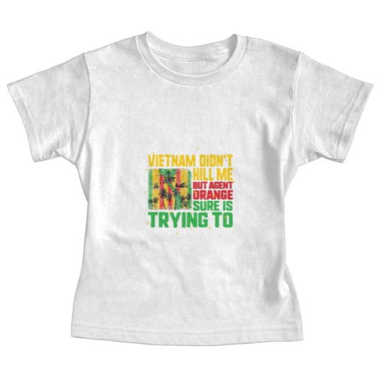 Discover Vietnam Veterans Day Orange Agent Victims Retired Soldiers Baby Tees