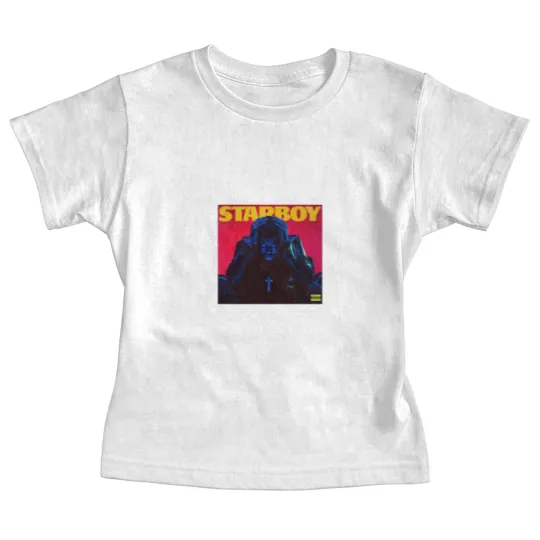 Discover Minimalist Album Music Baby Tees, Weeknds Starboy Tour Album