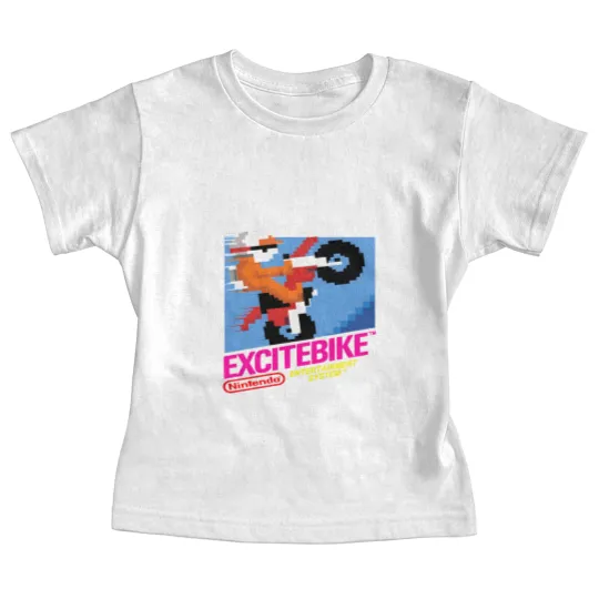 Discover NES Excitebike Transparent Baby Tees