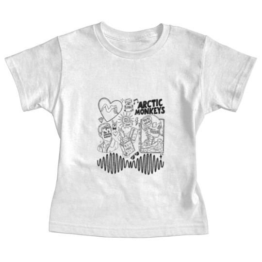 Discover Arctic Monkey Doodle Art Baby Tees, Vintage Arctic Monkey Merch Album Baby Tees
