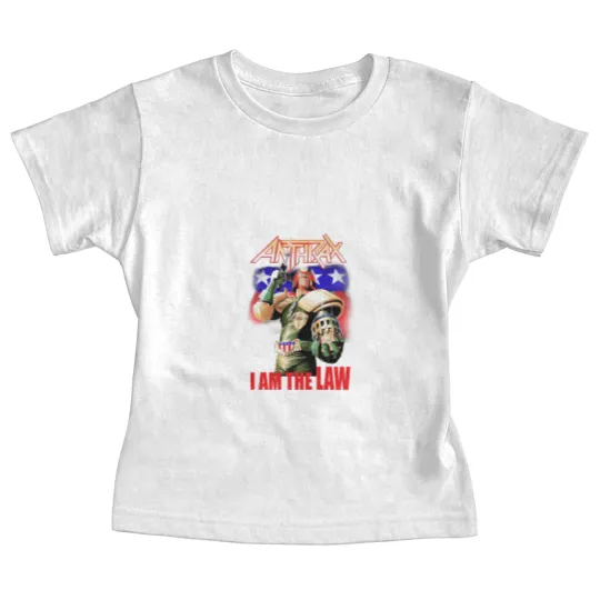Discover Anthrax Baby Tees Judge Dredd I AM THE LAW Baby Tees NEW Heavy Metal Band