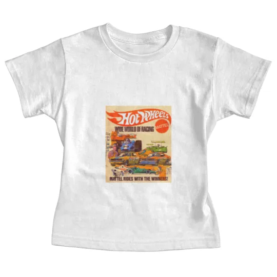 Discover Hot Wheels Vintage Wide World of Racing Baby Tees