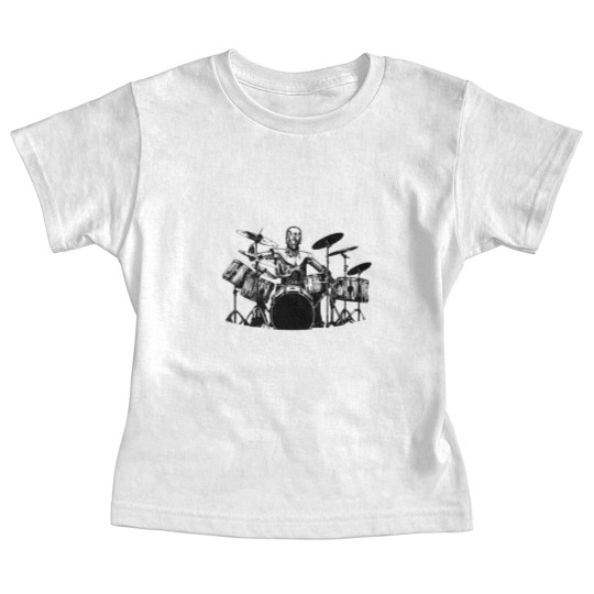 Discover C3PO Drum Baby Tees Robot Playing Cool Drum Kit Baby Tees Funny