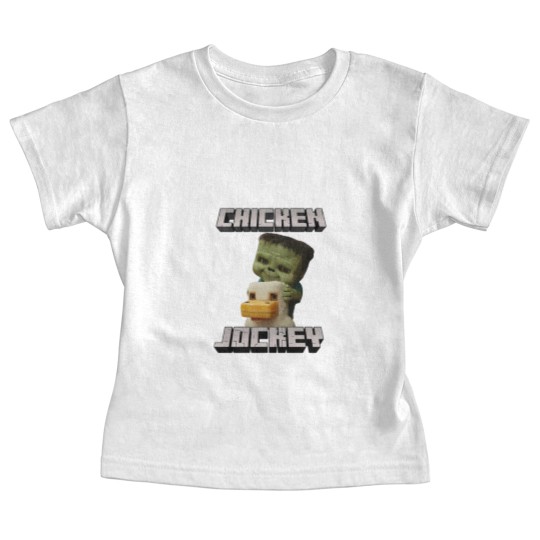 Discover Chicken Jockey Minecraft Movie Baby Tees, Minecraft Movie Baby Tees