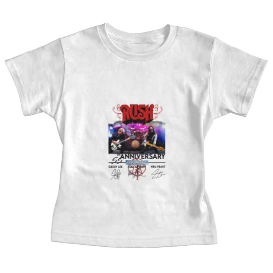 Discover 55 Years RUSH Band 1968-2023 Signatures Baby Tees