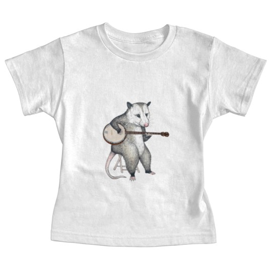 Discover Opossum Playing Banjo Guitar Possum Live Weird Trash Kitty Baby Tees