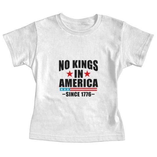Discover No Kings in America Baby Tees Anti-Trump, Protest Baby Tees Democracy Baby Tees Protest Gift for Anti-MAGA Patriotic Baby Tees We The People No Kings In America