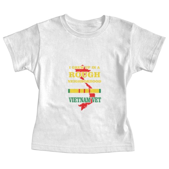 Discover Vietnam Veteran Baby Tees I grew up in a rough Baby Tees