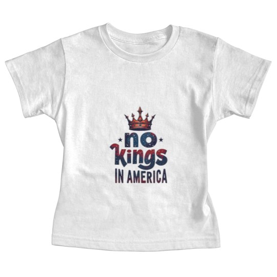 Discover No Kings in America Baby Tees, No Kings Baby Tees, Protest Baby Tees, Patriotic Baby Tees