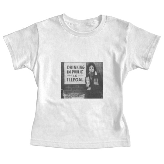 Discover Billy Joel Drinking In Public Is Illegal Unisex Cotton Baby Tees