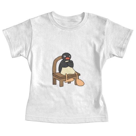 Discover Angry Pingu Classic Baby Tees