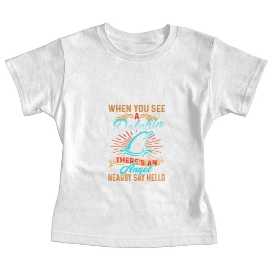 Discover Dolphin Baby Tees - Dolphin Angel Baby Tees Baby Tees