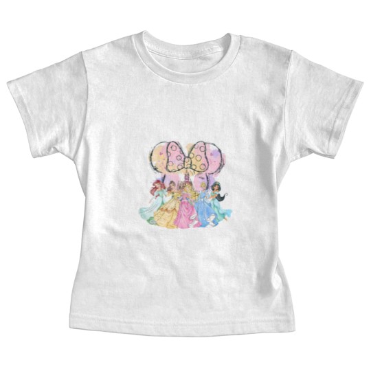 Discover Vintage Disneyyy Princess Squad Baby Tees, Watercolor Castle Baby Tees