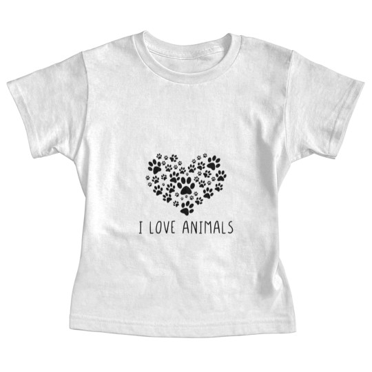 Discover I love animals Baby Tees