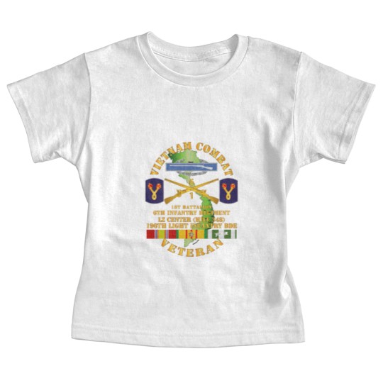 Discover 1st Bn 6th Inf LZ Center w 196th LIB Baby Tees