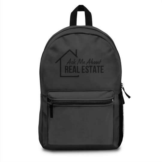 Discover realtor ask me about real estate sweat Backpacks
