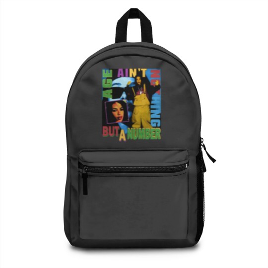 Discover Aaliyah Backpacks - Age Ain't Nothing But A Number vntg rap Backpacks 90s 2000's rnb