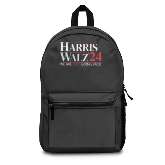 Discover Harris Walz Backpacks 2024,We Are Not Going Back Backpacks, Kamala Walz Backpacks