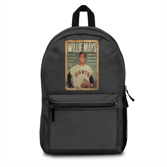 Discover Vintage Willie Mays Baseball Backpacks, Willie Mays Tribute Backpacks