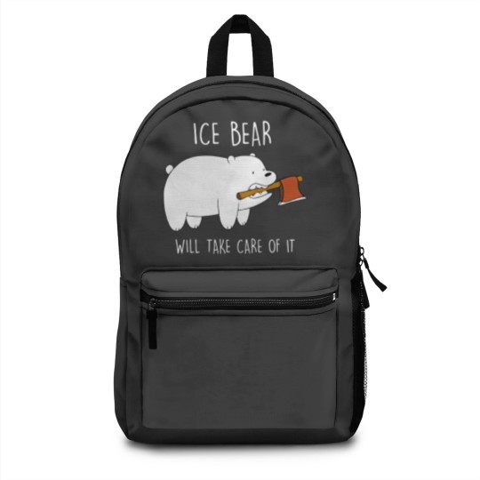 Discover We Bare Bears Ice Bear Will Take Care Of It Backpacks