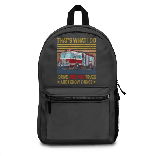 Discover Nn I Drive Wee Woo Truck FireFighter Costume Fireman Backpacks