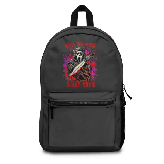 Discover Scream Ghostface What's Your Favorite Scary Movie Backpacks, Scream Ghost Face Backpacks