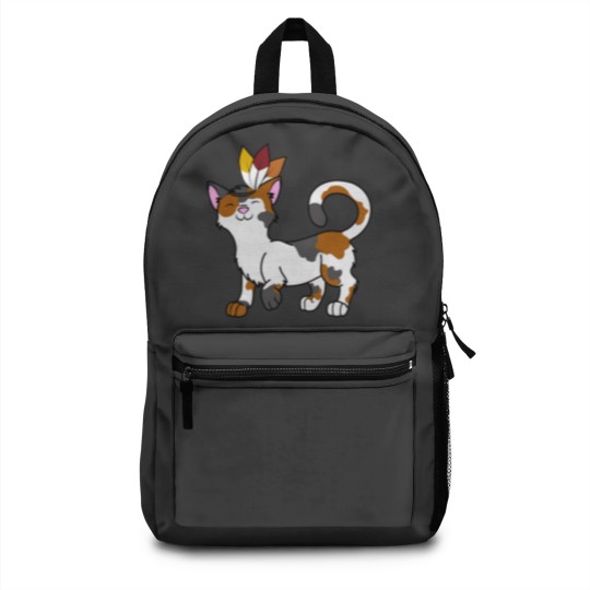 Discover Thanksgiving Calico Cat with Indian Headdress Perfect Gift Backpacks