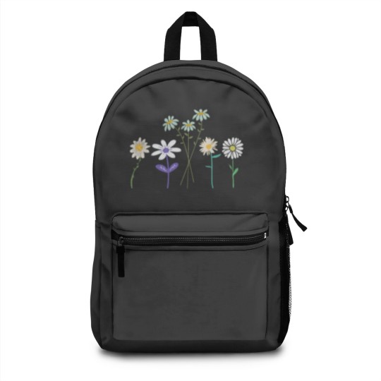 Discover White Daisy FlowersActive Backpacks