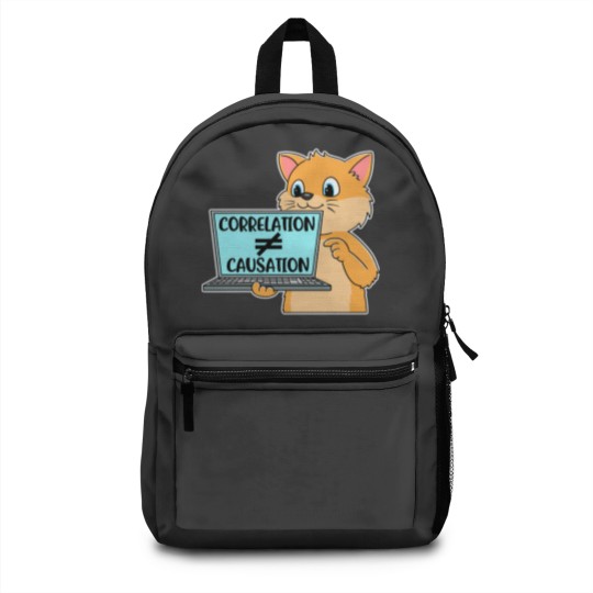 Discover Correlation Causation Funny Data Science Gift Backpacks
