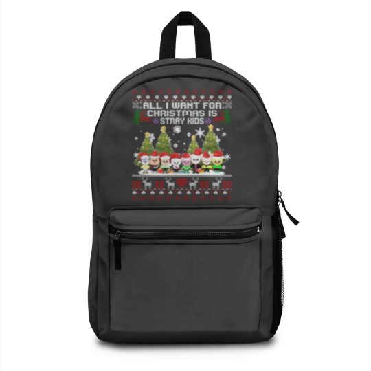 Discover Stray Kids Skzoo Ugly Christmas Backpacks, Kpop Christmas Backpacks, Cute SKZOO TSweatshirt