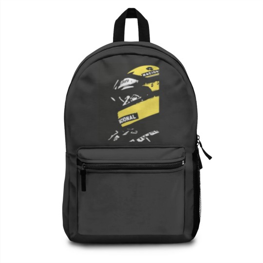 Discover Ayrton Sennaa drawing Backpacks