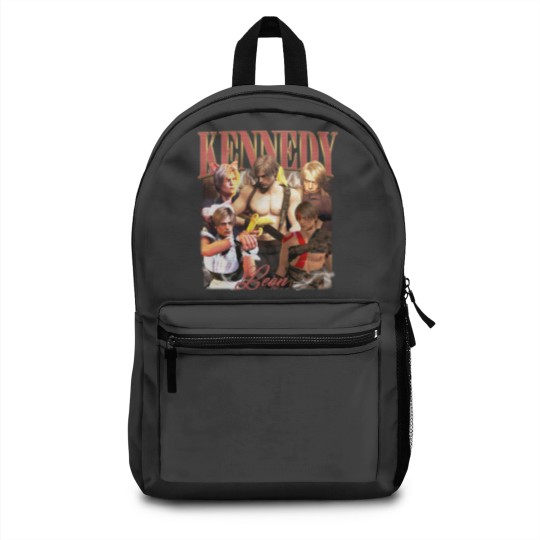 Discover Leon Kennedy Funny Vintage Backpacks, Leon Kennedy Meme Resident Evil 4 6 Vintage Backpacks