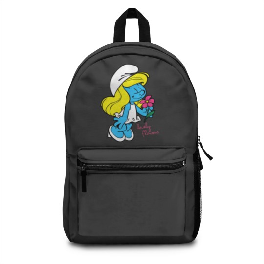 Discover Us The Smuurfs Smurfette Lovely Flowers Unisex Vintage Backpacks