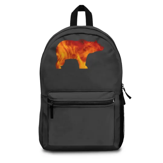 Discover bear burning Backpacks