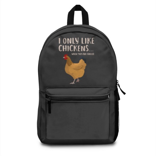 Discover Funny Grilled Smokes Chicken meat Jerking Backpacks