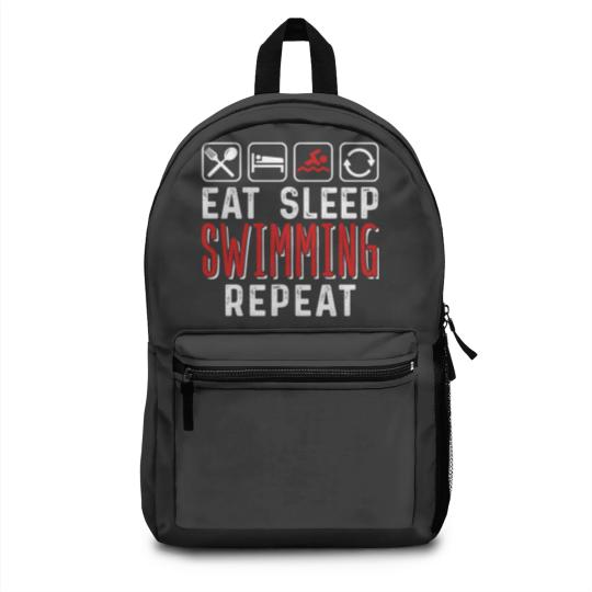 Discover Eat Sleep Swimming Repeat Backpacks
