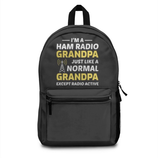 Discover Amateur Ham Radio Grandpa Fathers day Gift Backpacks
