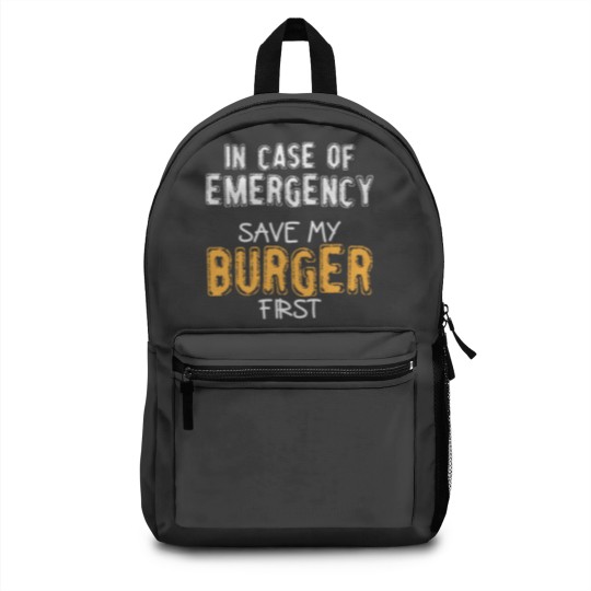 Discover Burger Saying | Eating Fast Food Meat Emergency Backpacks