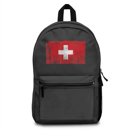 Discover Switzerland Swiss Flag Gift Football-Fan Sports Ad Backpacks