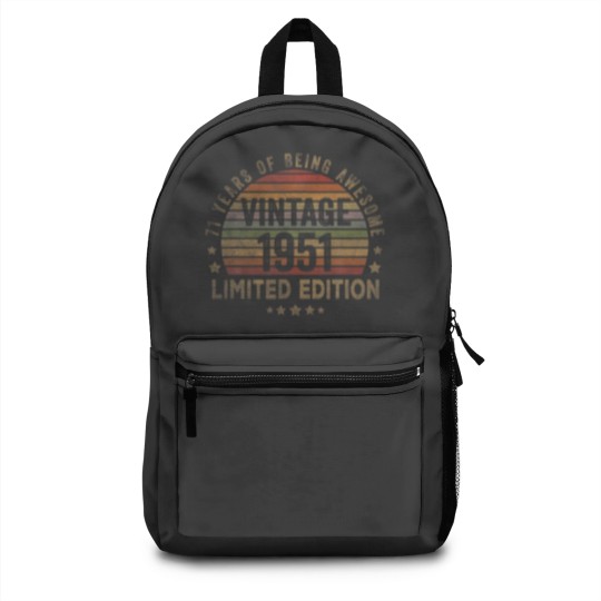 Discover 71 Year Old Gifts Vintage 1951 Limited Edition 71S Backpacks