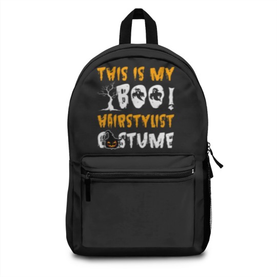 Discover Funny Barber | This Is My Boo Hairstylist Costume Sweat Backpacks