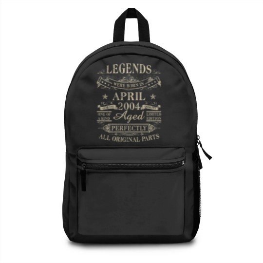 Discover Legends Were Born In April 2004 18Th Birthday Gift Backpacks