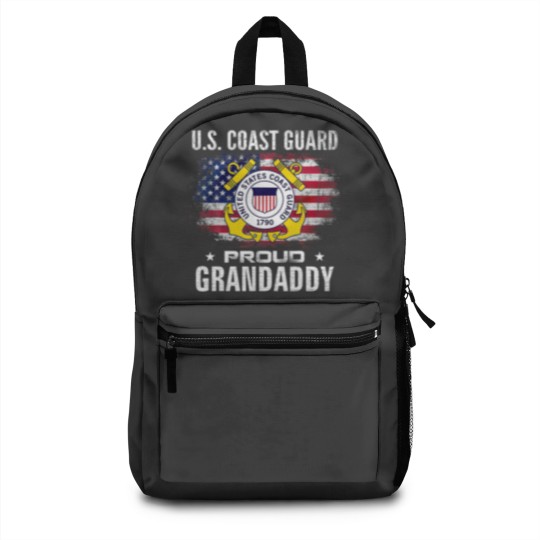 Discover U.S Coast Guard Proud Grandaddy With American Flag Backpacks