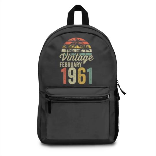 Discover 60Th Birthday 60Th Gift Idea February 1961 Vintage Backpacks