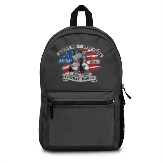 Discover Heroes Don't Wear Capes, They Wear Dog Tags Backpacks